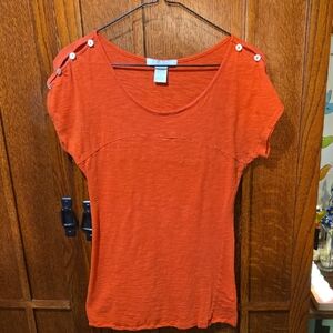 Size Medium Orange Tee By Charlotte Russe